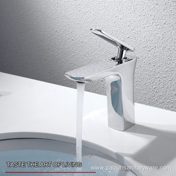 Supporting Chrome Basin Faucet